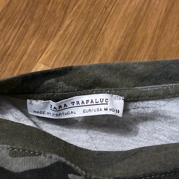 ZARA Camouflage tee shirt - Picture 3 of 4